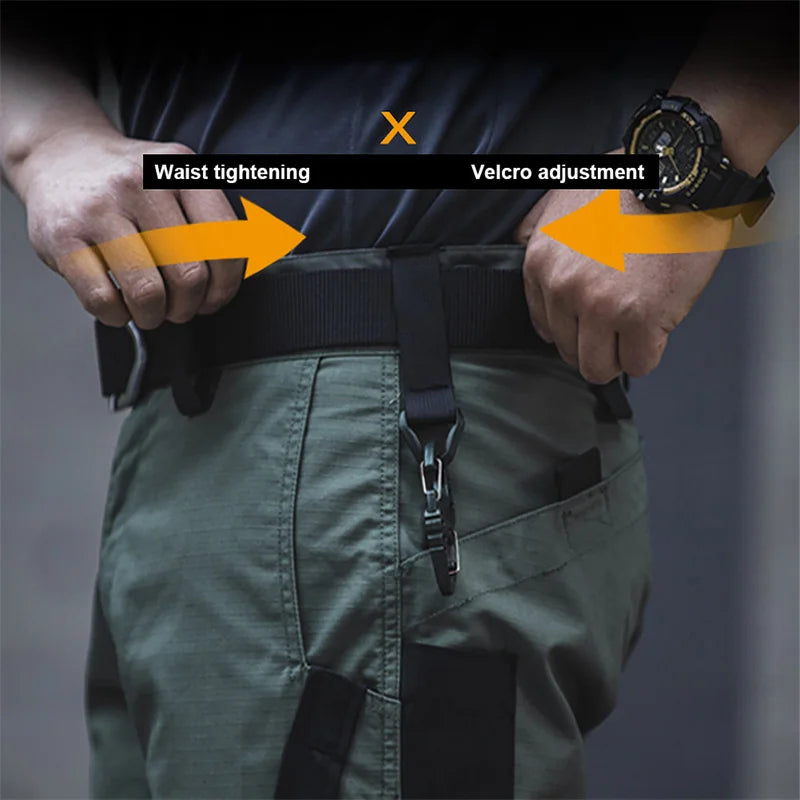 Men Cargo Shorts Quick Dry Tactical Short Pants Multi-Pocket Shorts Men's