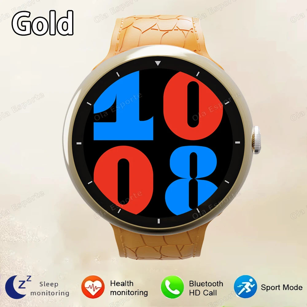 New Smart Watch Women AMOLED Screen Bluetooth Call NFC GPS Tracker Compass Sport Watches Fitness Clock Men Smartwatch Waterproof