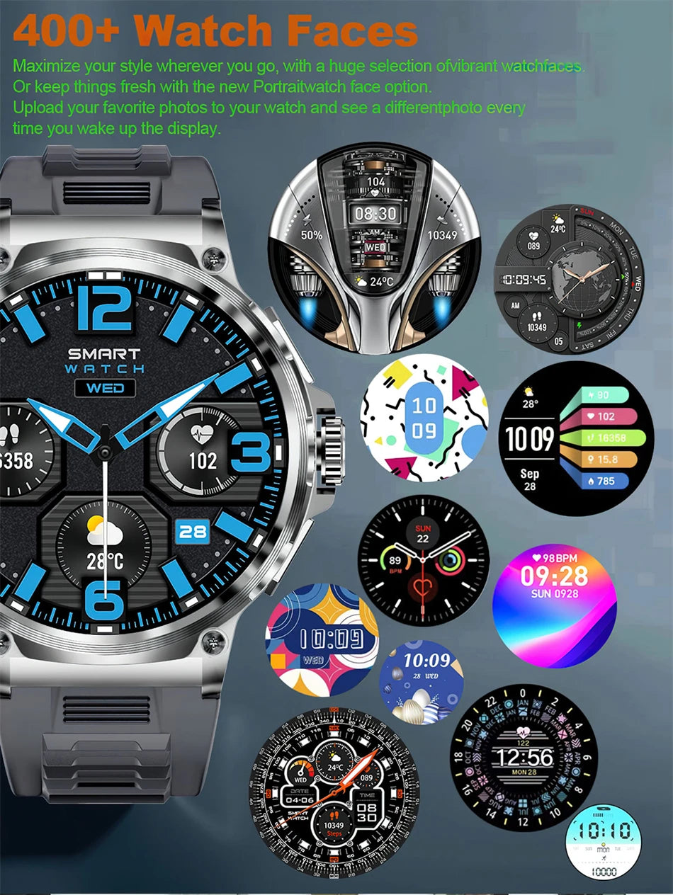 2025 New Military GPS V69 Smart Watch Men 1.85 inch 710 mAh Heart Rate GPS Sports IP68 Waterproof Bluetooth Talk  Smartwatch Man