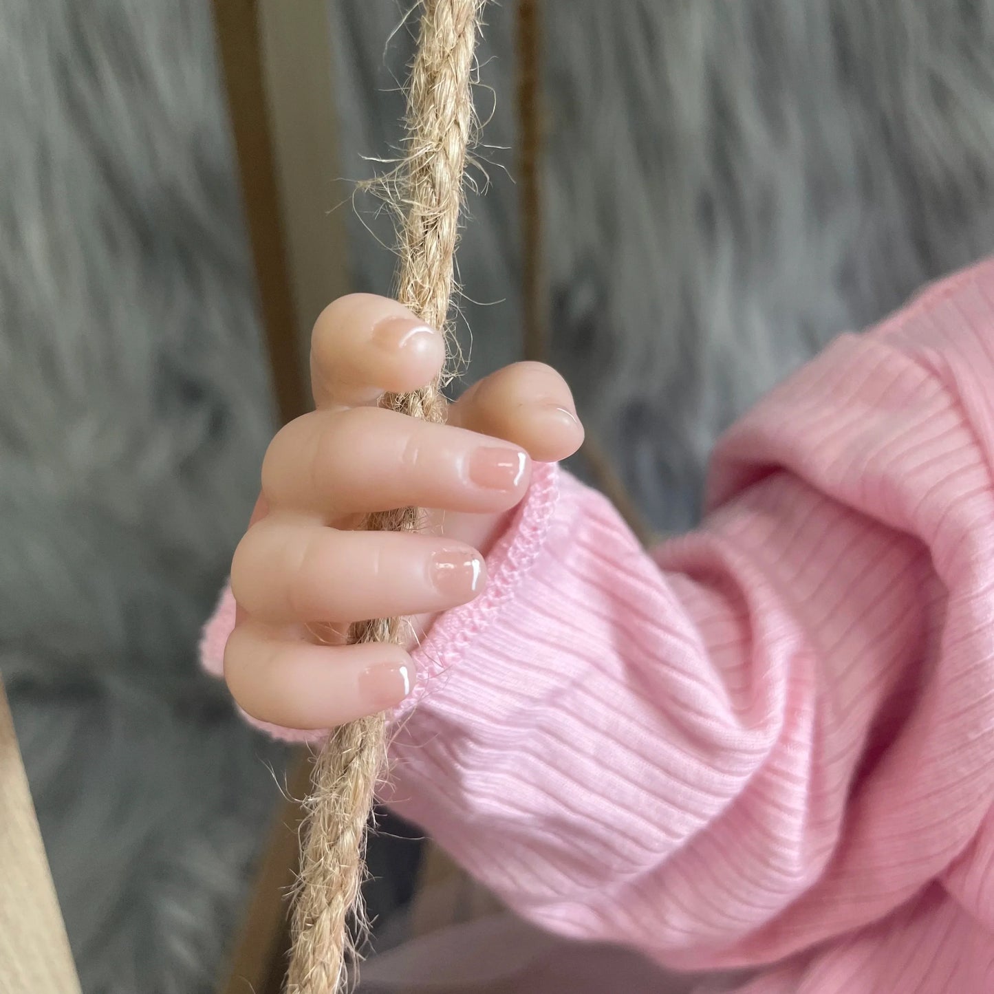 MRB 50CM LouLou Awake Princess Girl Reborn Baby Doll Open Blue Eyes 3D Skin Visible Veins Collectible Doll Toy Christmas Gift