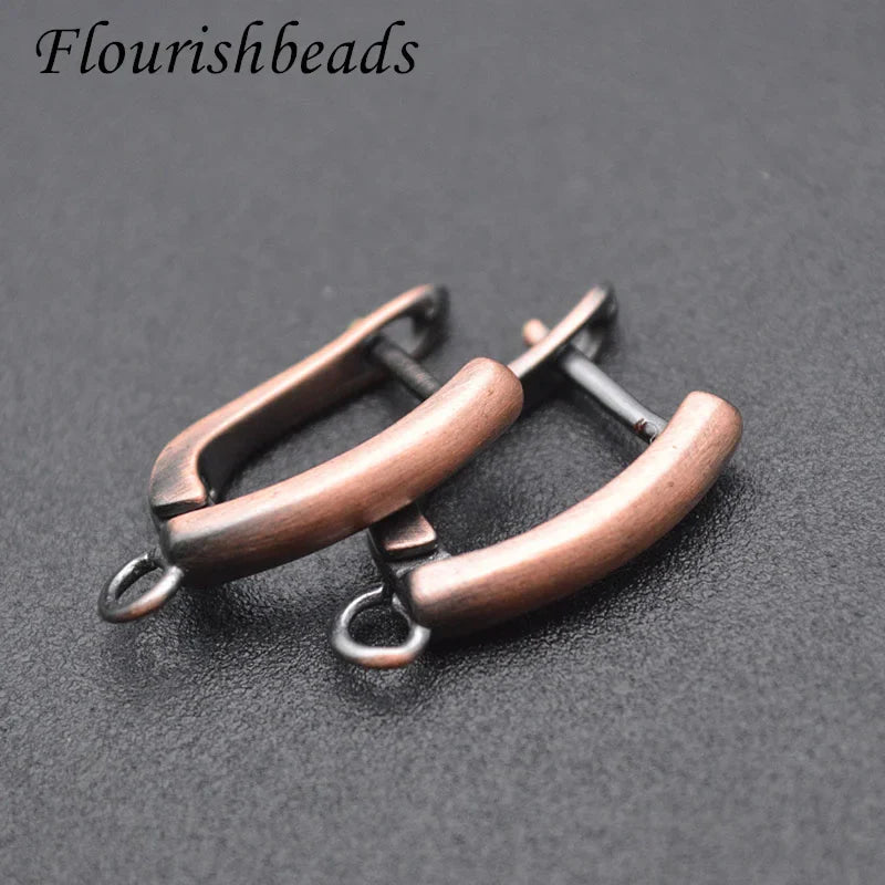 18k Gold Color Anti Fading Smooth Earring Hooks Shvenzy for Women DIY Wedding Christmas Earrings Jewelry Accessories 30pcs/lot