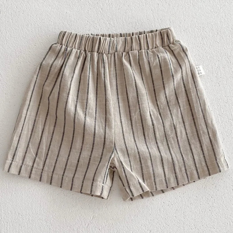 Summer Boys Clothing Set Turn Down Collar Shirt And Shorts Boys Tracksuit 2 Pcs Clothes Set