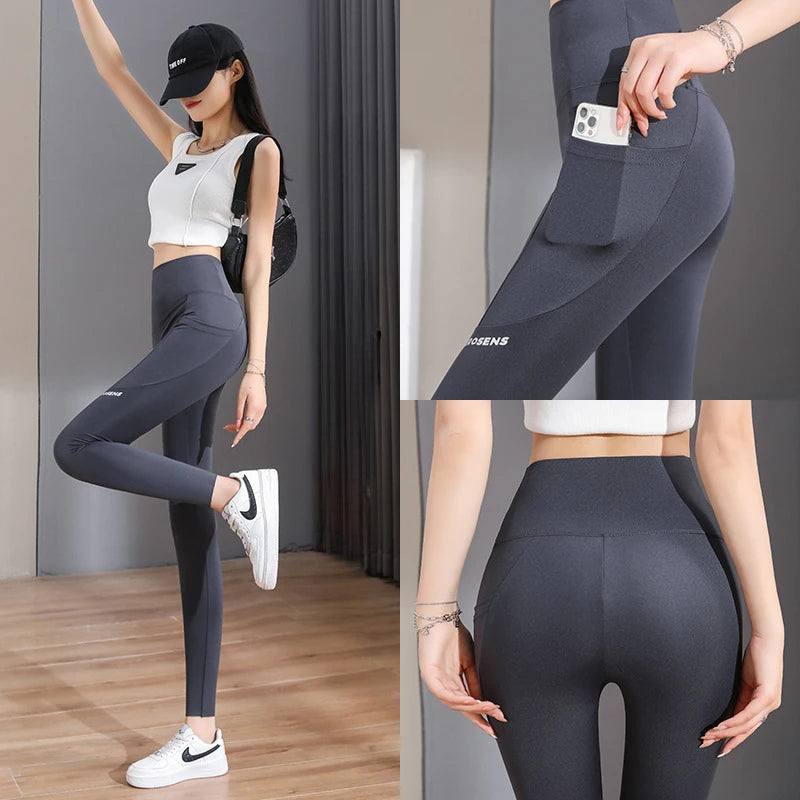 Seamless Leggings With Pocket Women Soft Workout Tights Fitness Outfits Yoga Pants
