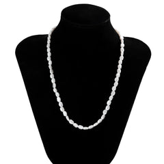 Simple Imitation Pearl Necklace for Women Man Teens Fashion Punk Hip Hop Choker