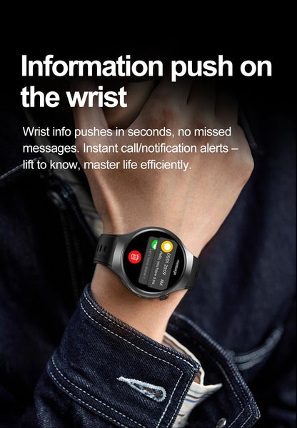 New Smart Watch Men Full Touch Screen Compass Bluetooth Call Flashlight Sports Activity Fitness Heart Rate Waterproof Smartwatch