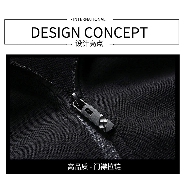 Male Casual Loose Sets Jacket+Pant+sweatshirts 3 Piece Men Set Tracksuits Men Gym Plus Size Sportswear Spring Autumn Men Sets