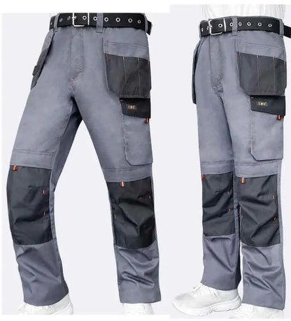 Men's Multi-Pocket Cargo Pants Outdoor Work Pants Wear-Resistant Pants Worker's Trousers With Leg Bag