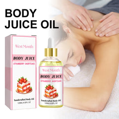 Body Juice Massage Oil Strawberry Serum Anti Dark Spots Smooth Moisturizing Relax Repair Aromatherapy Glow Relieve Dry Skin Care