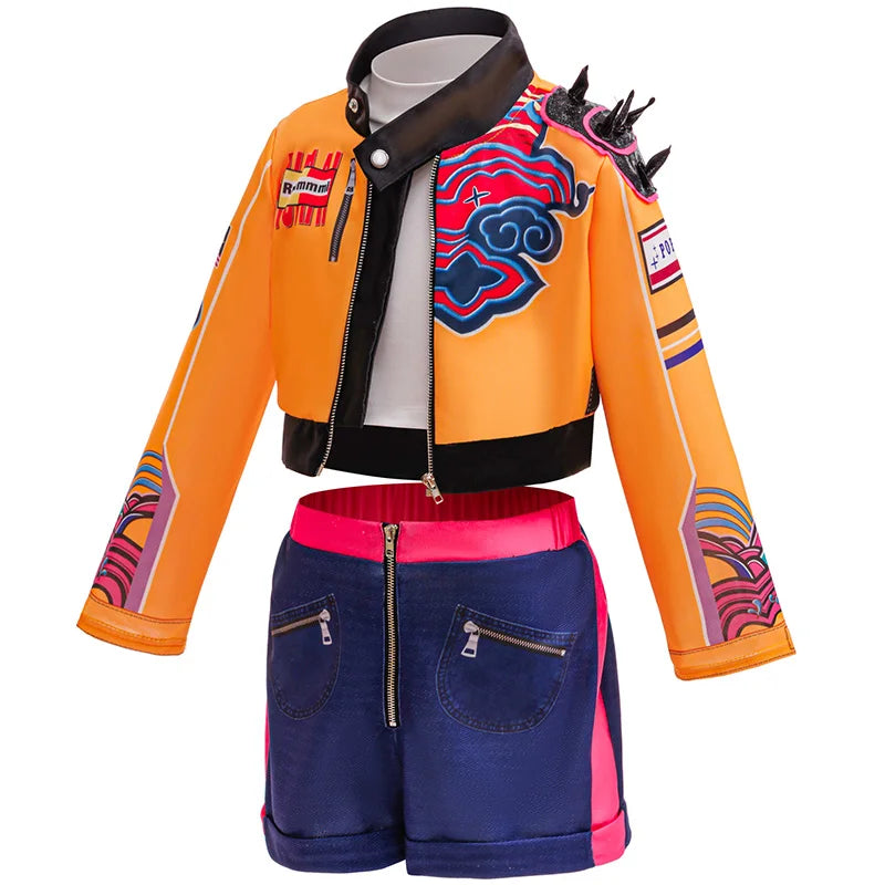 3PS Children's Girls Dance Performance Set Carnival Cosplay Costume Set Halloween Party Set Carnival Costumes 3-10 Years Old