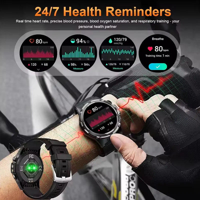 GPS Sports Waterproof Smart Watch Men