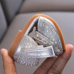 Summer Girls Flat Princess Sandals Fashion Sequins Bow Rhinestone Baby Shoes