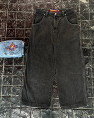 Y2k Baggy Jeans Hip Hop Pattern Print Oversized Wide Leg Jeans Vintage Denim