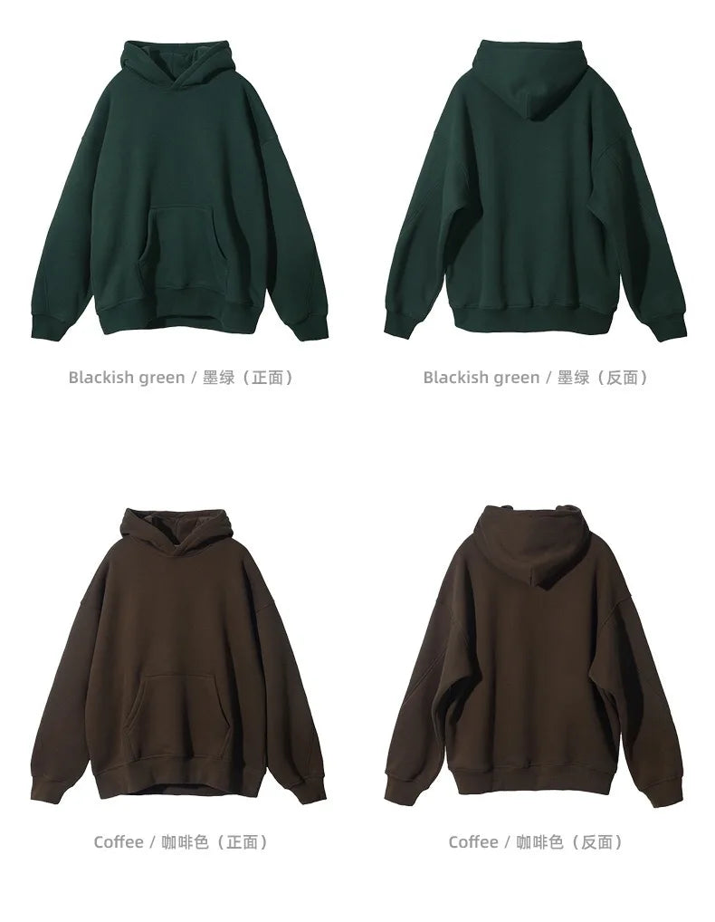 Stitched fleece hoodie
