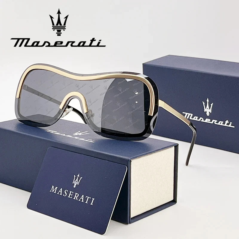 MASERATI Luxury Sunglasses Nylon Sunglasses UV400 Sunglasses for Driving Cycling Beach Outdoor for Men Women Trendy Design
