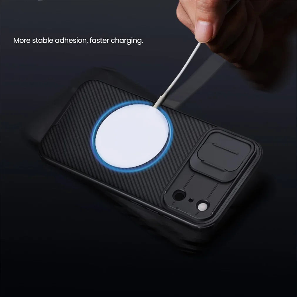 NILLKIN For iPhone 17Pro 17 Pro Max Matte MagSafe Case CamShield Pro Magnetic Charging Slider Camera Cover For iPhone17 / 17 Air