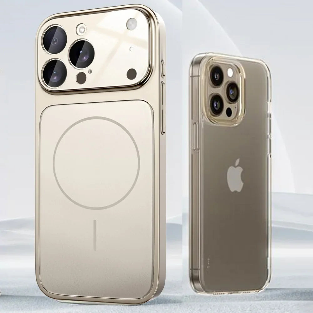 Magsafe Matte Armor Case For iPhone 17 Air 16 15 14 13 Pro Max Funda Wireless Charging Hard Magnetic Cover