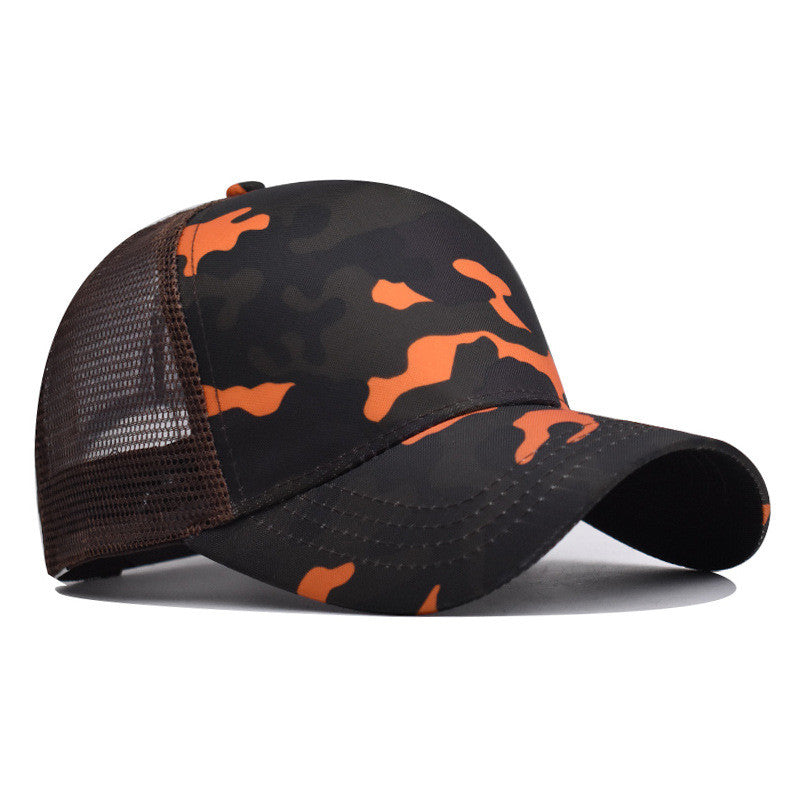 Custom Trucker Hat Logo Cotton Mesh Breathable Baseball Cap Women Men Summer Sunshade Mesh Cap 5 Panels Truck Hat Cap Wholesale