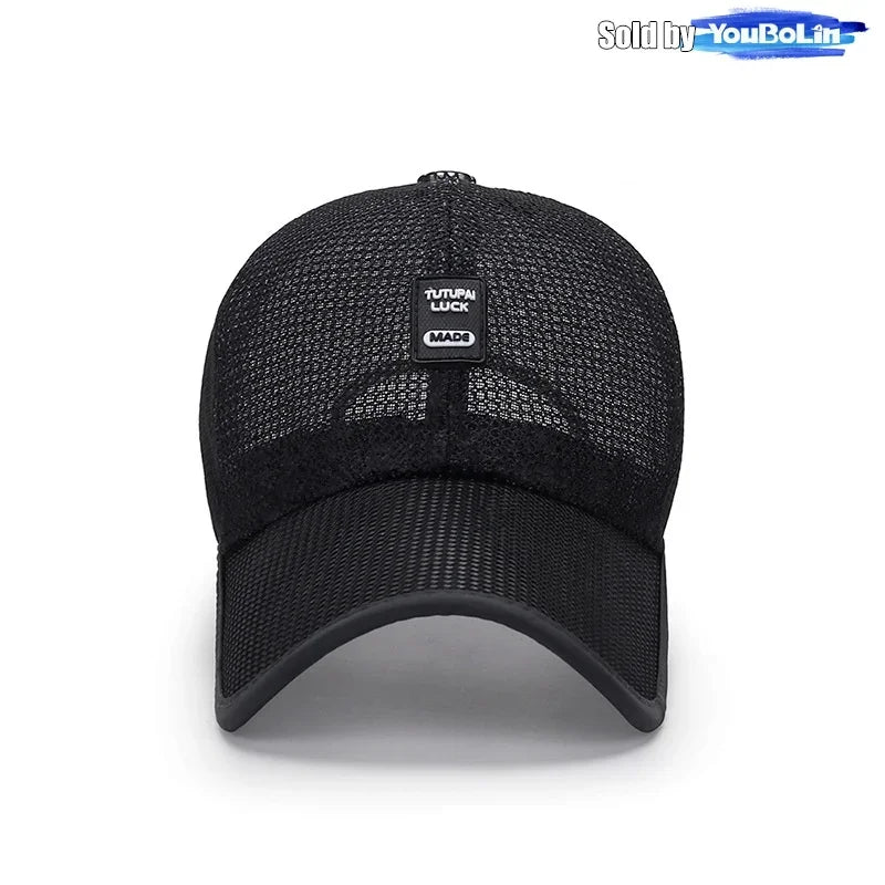 Summer Breathable Mesh Adjustable Baseball Cap Sun Hat Trucker Caps Dad Hats