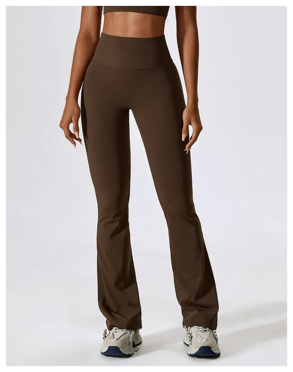Women Wide-leg Pants Yoga Leggings Tights High Waist Leisure Flared Pants Dance