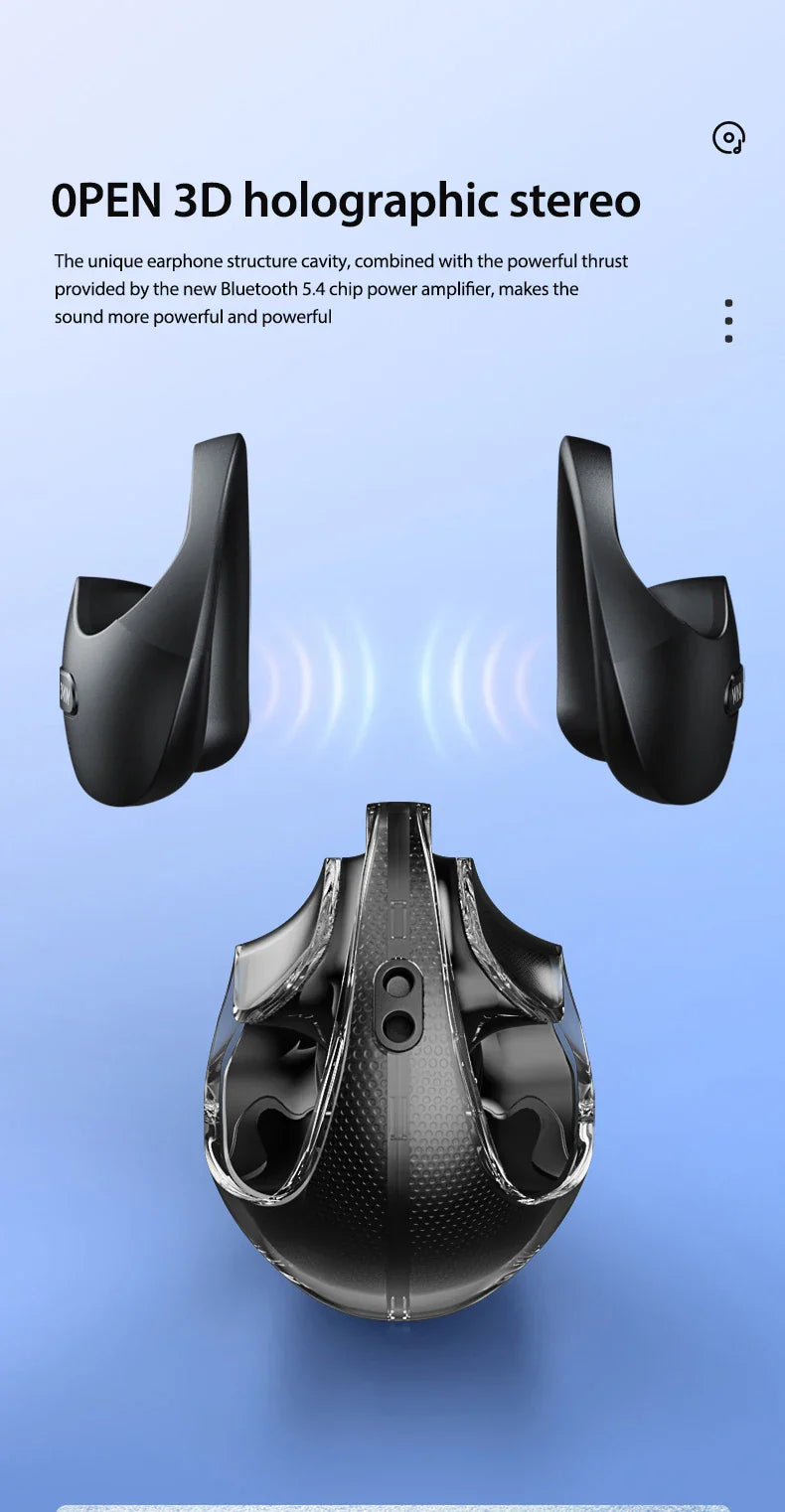 Translator MINISO X15Pro 5.4 Bluetooth Headset Translation Earphones Wireless Headphones Office Travel,ASMR Headset APP