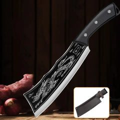 Utility Slaughter Knife Hand Forge Blade Kitchen Knives Cleaver Meat Chopping