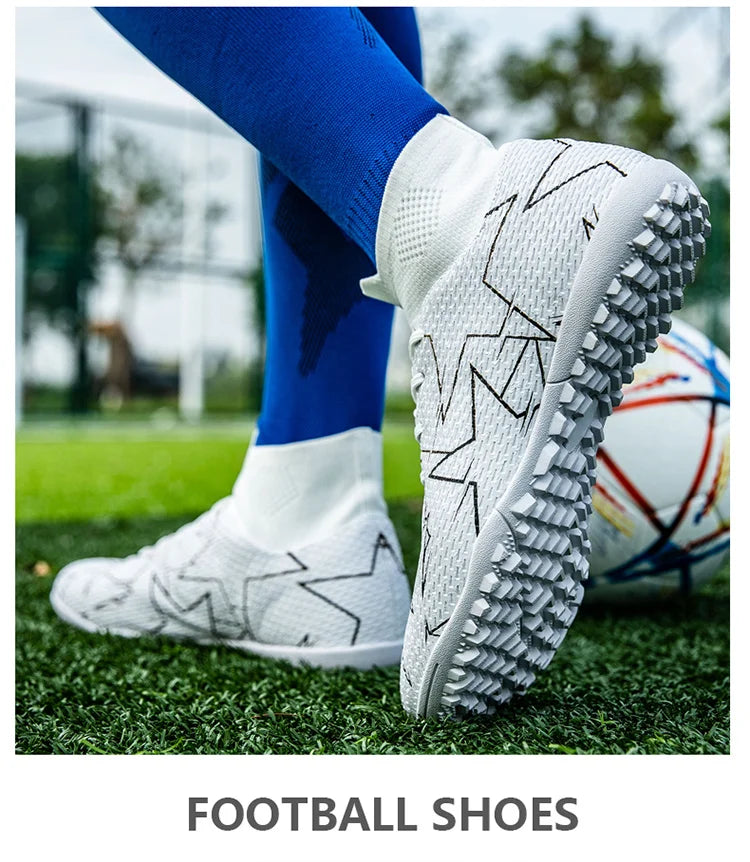 Outdoor Men Breathable Soccer Shoes Cleats Training Football Boots Match Sneakers