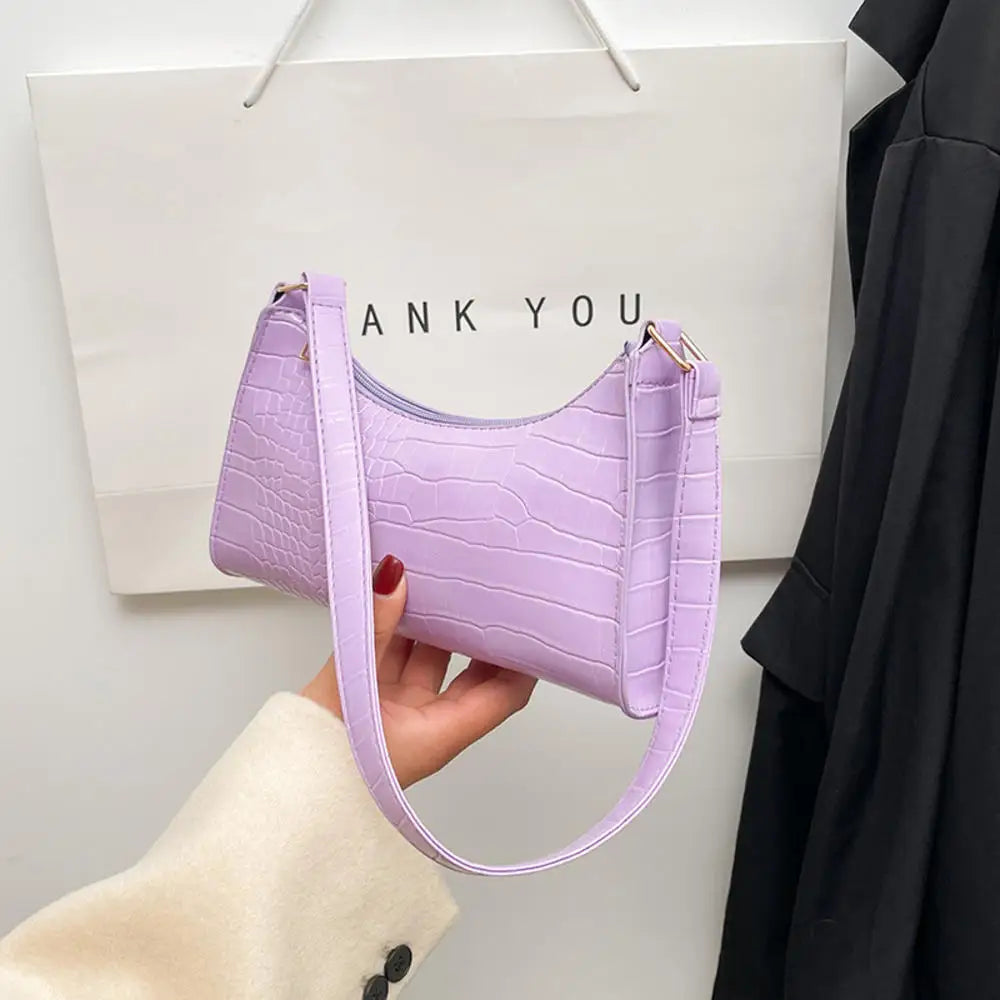 Black Trendy Women Shoulder Bag Fashion Pu Handbags Crossbody Bags Small