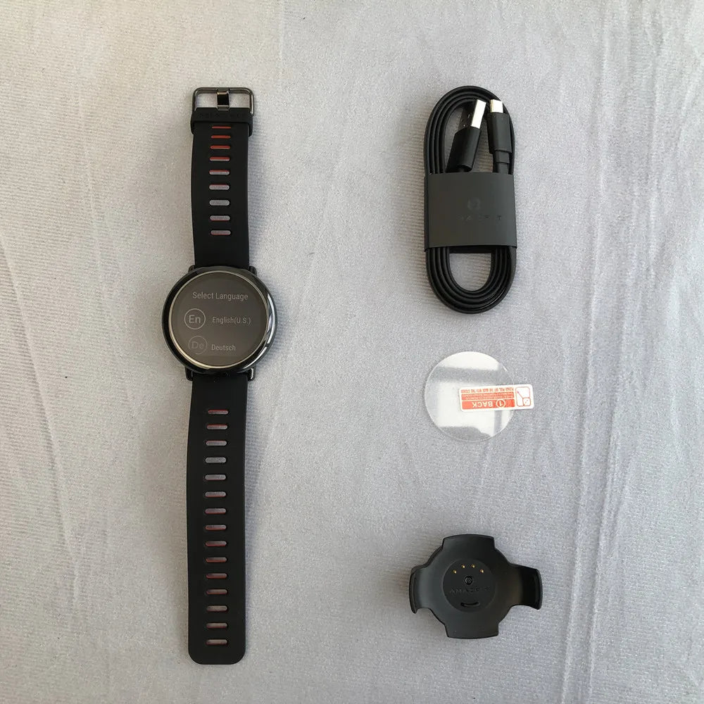 Original Amazfit Pace Men's Smart Watch Sportwatch Global Firmware with English Language Stock Bluetooth Watch GPS 95New Watches