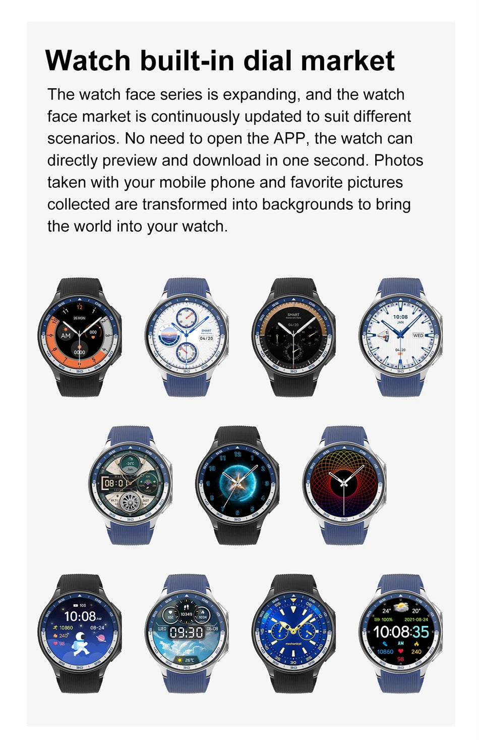2025 New For OPPO Watch X Smart Watch 4GB Large Memory Music Video Player TWS Headphones AMOLED HD Business High-end Smartwatch
