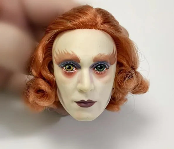Original Rare Face Doll Heads Colorful Soft Hair Doll Parts Red Queen King Alice Doll Heads Doll accessories Figures Toy Parts
