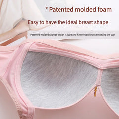 Bra Large Size No Underwire Comfortable Breathable Gathered Women's Underwear