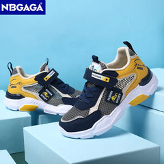 Summer Single Net Breathable Boys Sport Shoes Children Sneakers Rubber Leisure