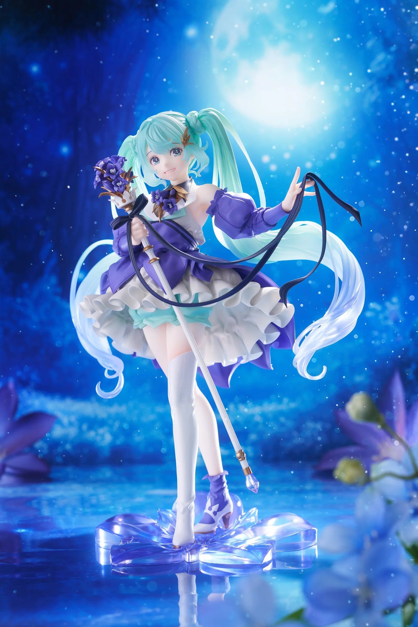 Original Taito Vocaloid Hatsune Miku 2024 Birthday Flower Ver. Figure Amp 21cm Figurine Collectible Anime Model Toy Kid Gifts