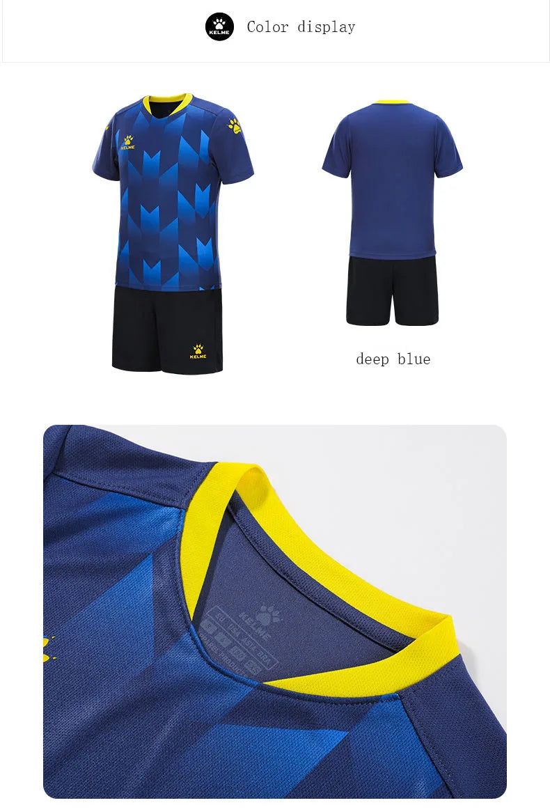 KELME Custom Kids Soccer Jersey Goalkeeper Soccer Jerseys Team Suis Short-sleeve Training Breathable Boys football  8251ZB3003