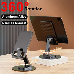 Portable Aluminum Alloy Desk Tablet Phone Holder Bracket Folding Stand For iPhone