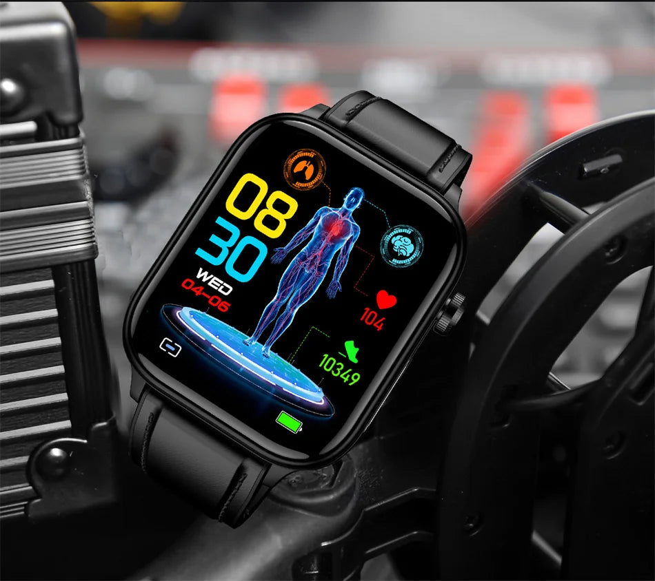 2025 New 24-Hour Health Monitoring Smart Watch Men Uric Acid Blood Lipids Heart Rate Bluetooth Call Smartwatch Women