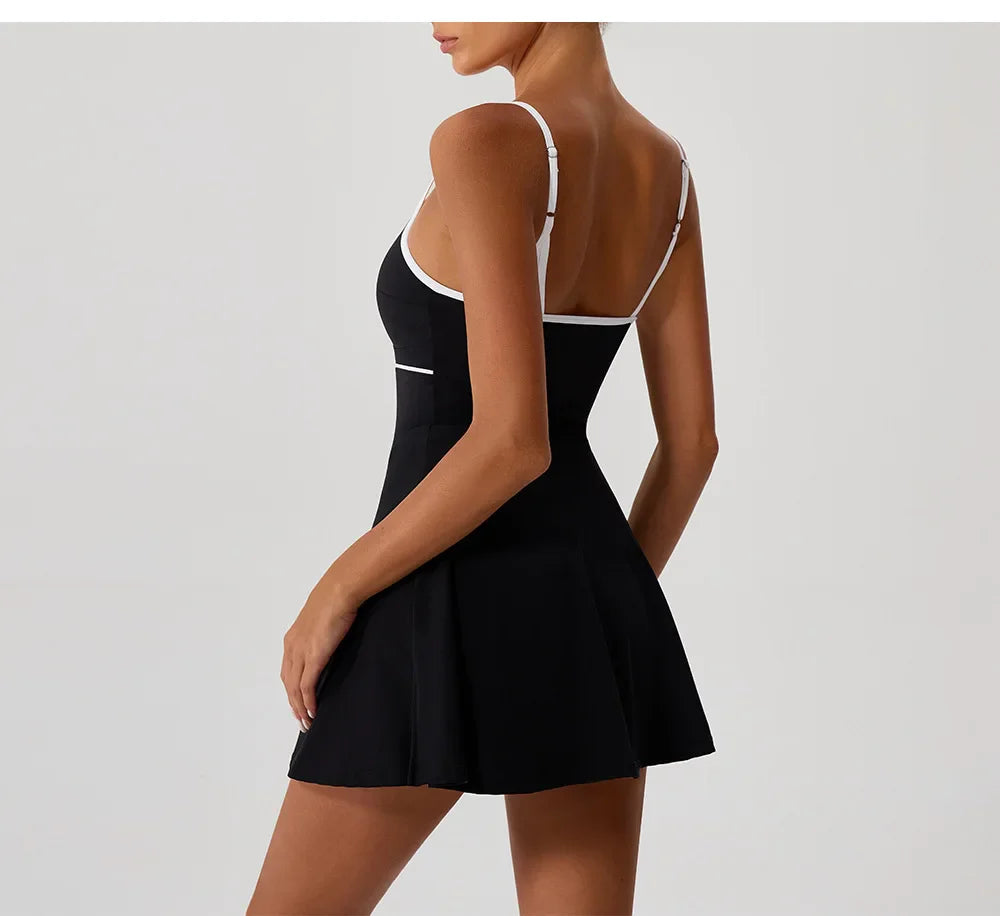 Tennis Dress For Women with Pockets Golf Skirts Anti Shorts Yoga Suit Badminton Clothing Activewear