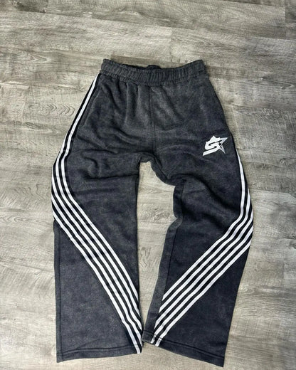 Wide-leg Pants Y2K Harajuku Retro Classic Striped Sweatpants Hip-hop Street