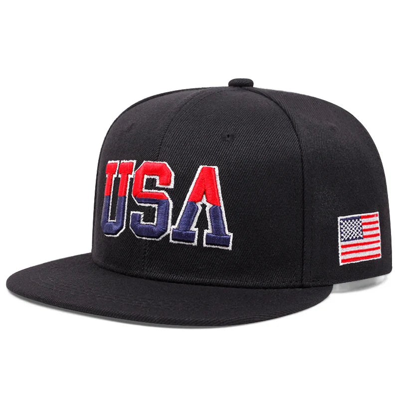 2024 New Fashion Fastball Cap Classic USA Embroidered American Flag Baseball Caps For Men Women Snapback Hat Unisex Hip Hop Hats