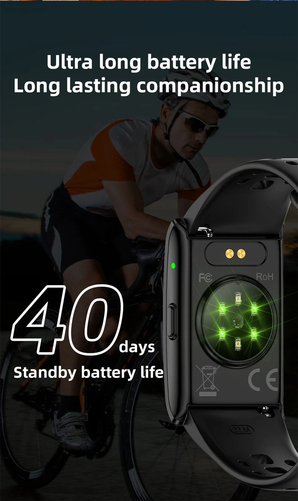 LIGE AI Health Smart Bracelet Fitness Tracker Men Women Sleep Tracking Smart Watch Heart Rate Stress Blood Pressure Monitor Band