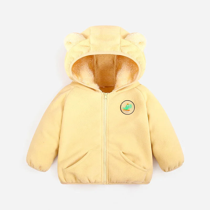 Dinosaur Boys Jacket Autumn Winter Keep Warm Christmas Princess Girls Coat