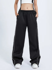 Y2K Baggy Cargo Pants for Women Drawstring Elastic Low Waist Parachute Pants