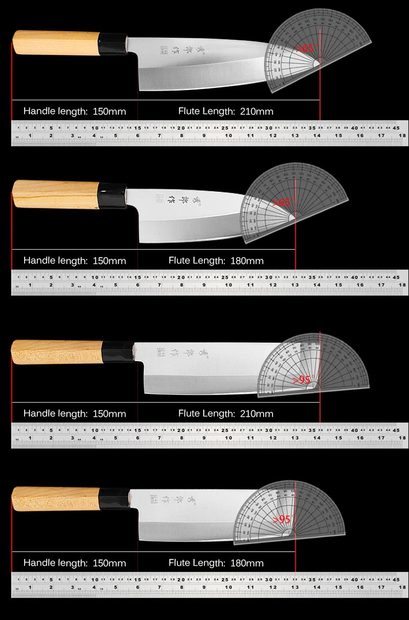 Japanese Salmon Sashimi Knife Professional Meat Cutting Sushi Cooking Knives Kitchen