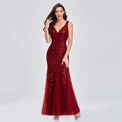 Evening wear Dresses: Cocktail Dresses V-back Mermaid Party Prom Gowns