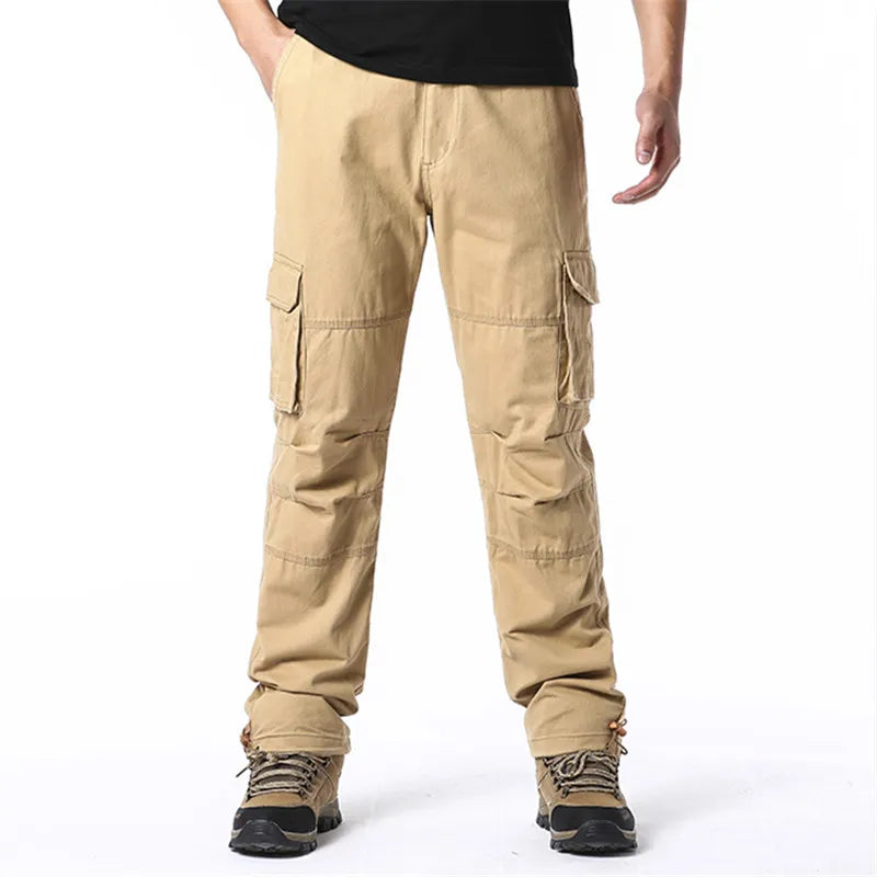 Large Pocket Loose Overalls Men's Outdoor Sports Jogging Military Tactical Pants