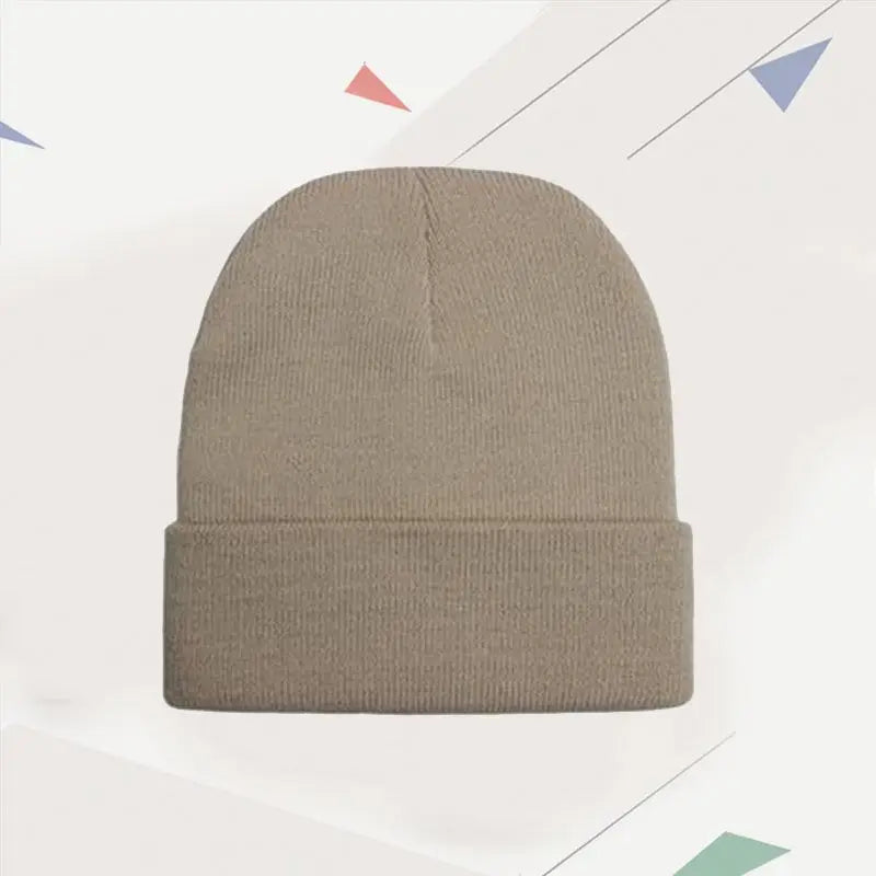DIY Personalized Embroidered Design Knitted Hat Custom Logo Autumn Winter Warm Beanie Team Customize Stocking Skull Balaclava