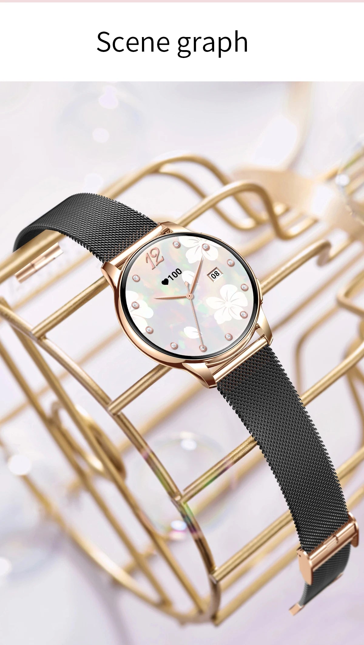 New Original Smartwatch HD 466*466 Always Show Time 1.32 AMOLED Display Call Reminder Gift Ultra Thin Women SmartWatch for Women