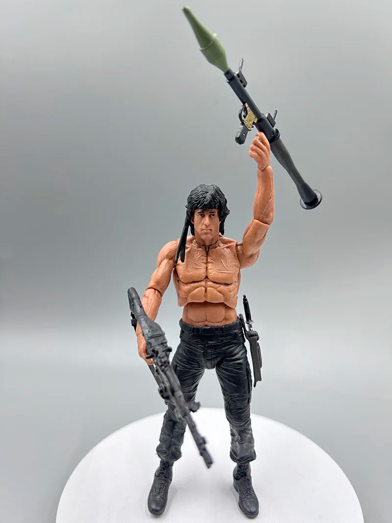 NECA Figure First Blood John J Rambo PVC Action Figure Collectible Model Special Forces Soldier Toys Joint Movable Birthday Gift
