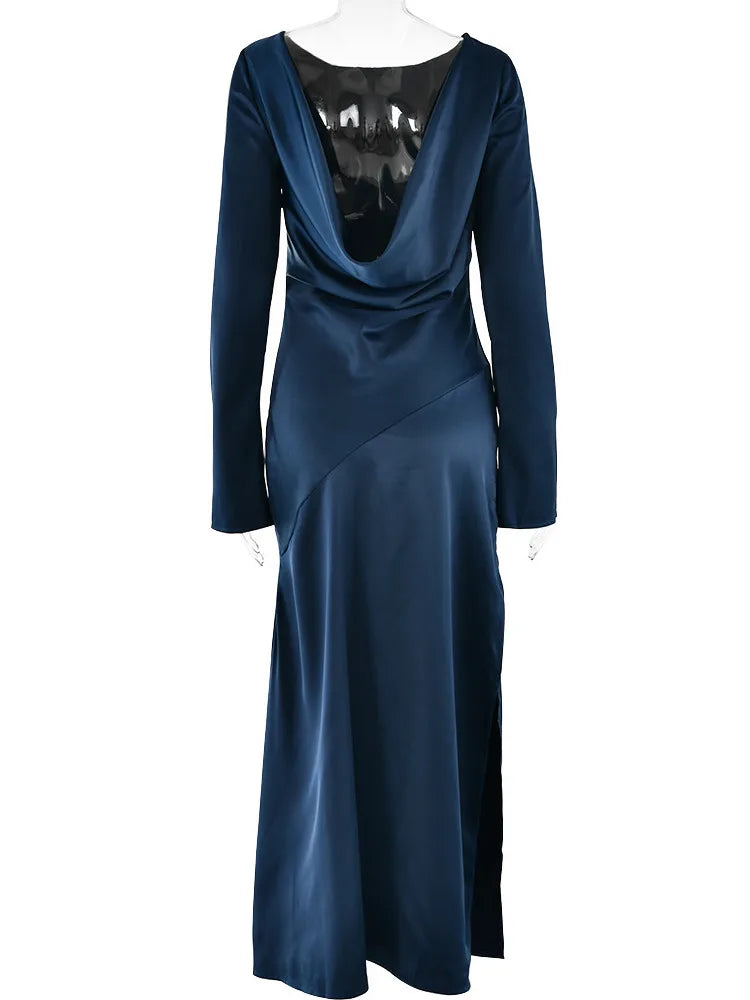 Evening Dresses: Elegant Dress Women Long Sleeve Dress Bodycon