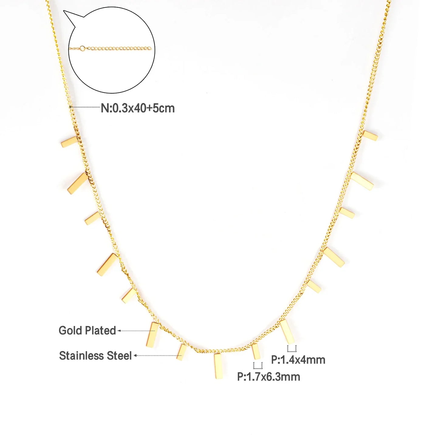 LUXUKISSKIDS Woman Collier бижутерия Golden Chains Necklaces Bohemia Star Heart Elegant Stainless Steel Jewelry Trendy